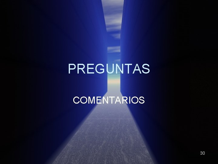 PREGUNTAS COMENTARIOS 30 