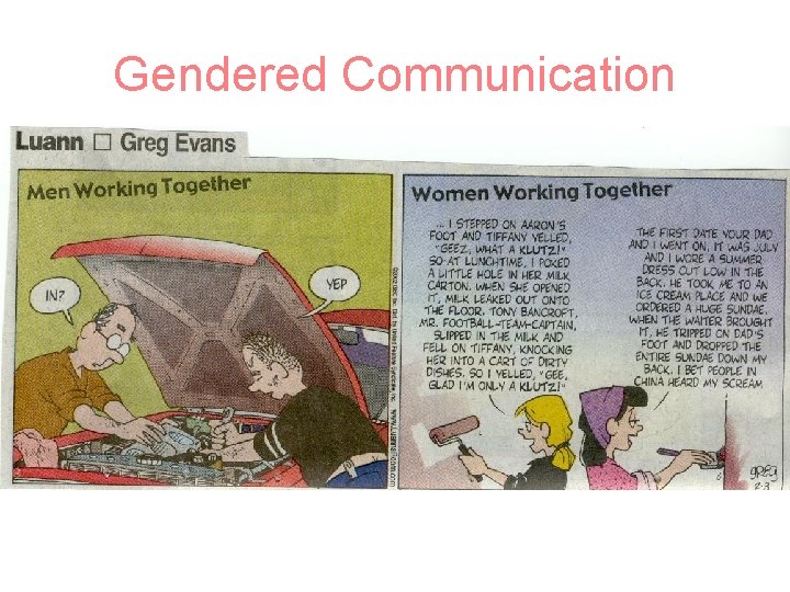 Gendered Communication 