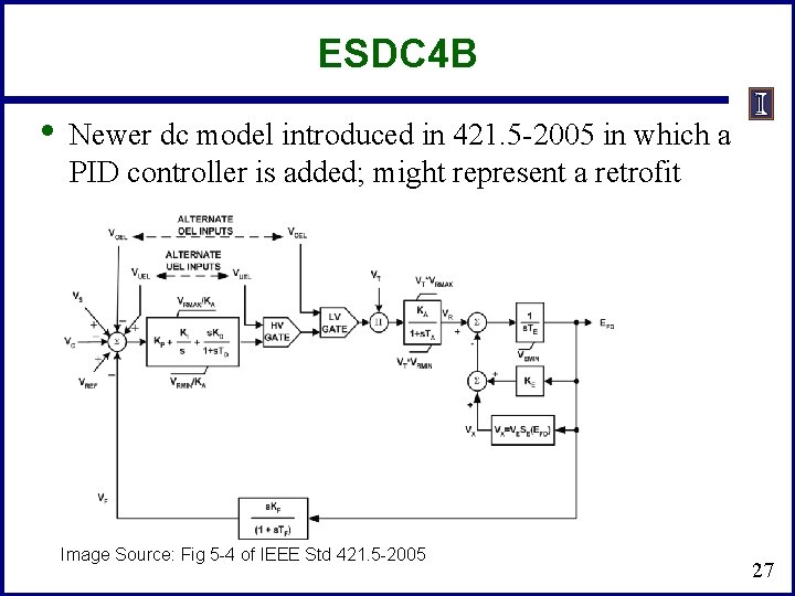 ESDC 4 B • Newer dc model introduced in 421. 5 -2005 in which