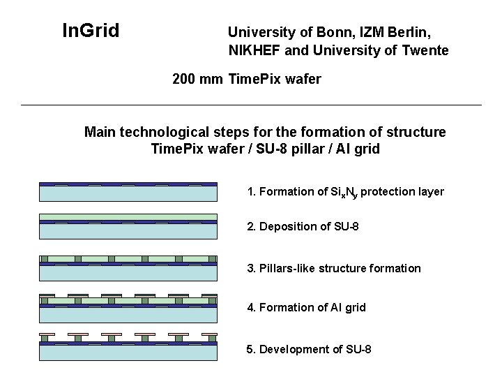 In. Grid University of Bonn, IZM Berlin, NIKHEF and University of Twente 200 mm