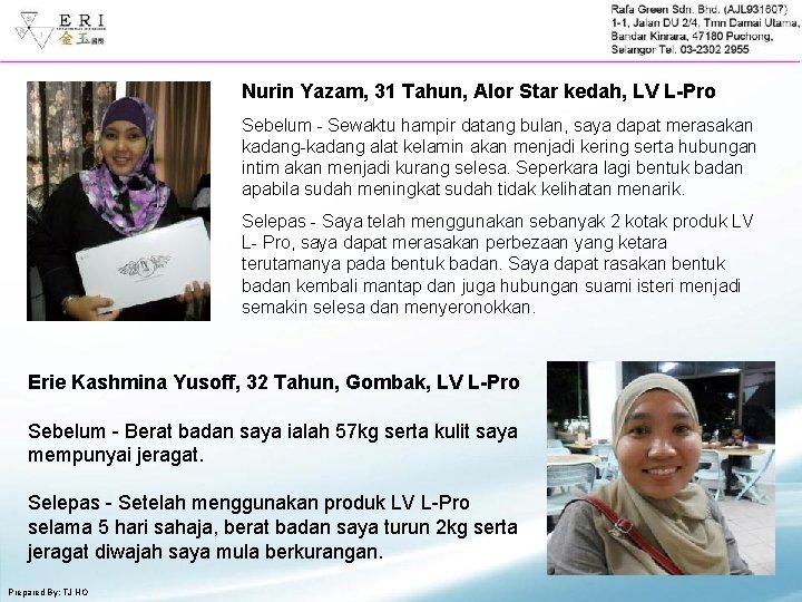 Nurin Yazam, 31 Tahun, Alor Star kedah, LV L-Pro Sebelum - Sewaktu hampir datang