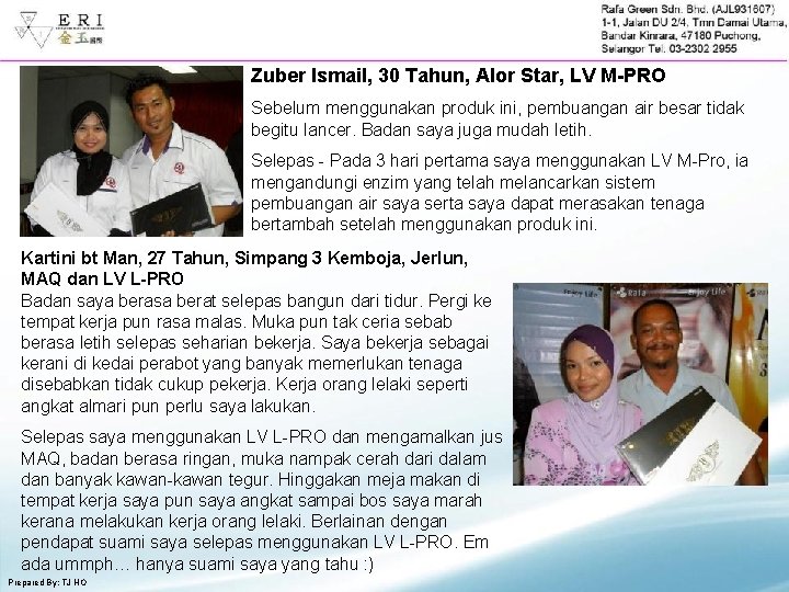 Zuber Ismail, 30 Tahun, Alor Star, LV M-PRO Sebelum menggunakan produk ini, pembuangan air