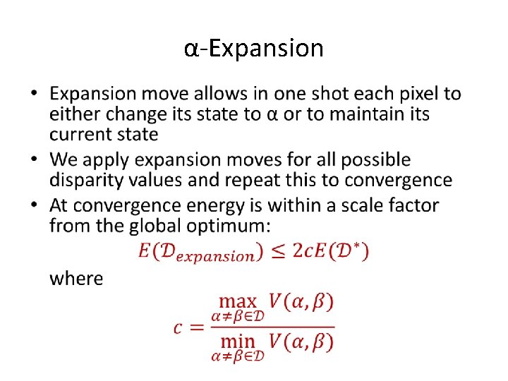 α-Expansion • 