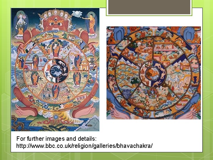 For further images and details: http: //www. bbc. co. uk/religion/galleries/bhavachakra/ 