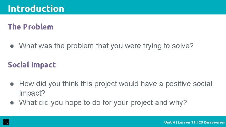 Introduction The Problem ● What was the problem that you were trying to solve?