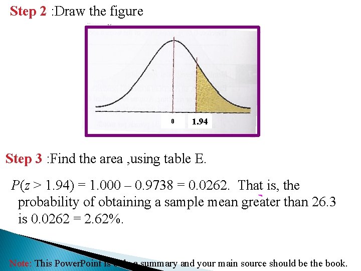 Step 2 : Draw the figure 0 1. 94 Step 3 : Find the