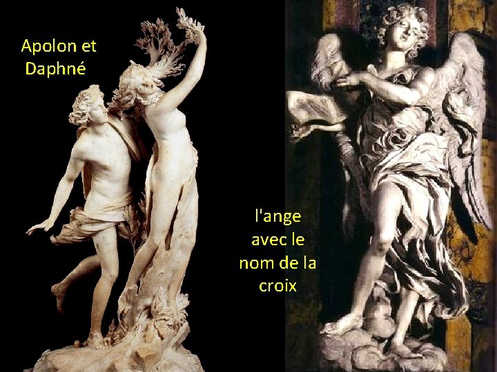 Apolon et Daphné l'ange avec le nom de la croix 