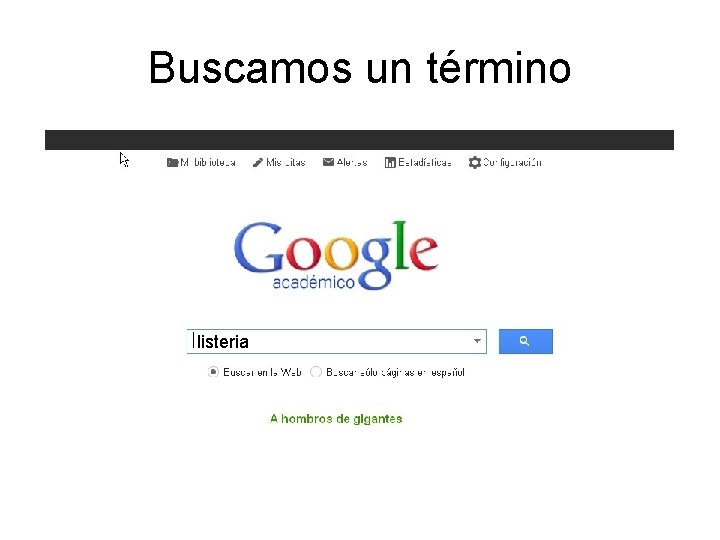 Buscamos un término listeria Buscamos un término listeria
