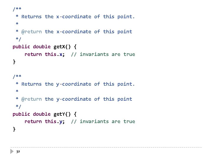 /** * Returns the x-coordinate of this point. * * @return the x-coordinate of