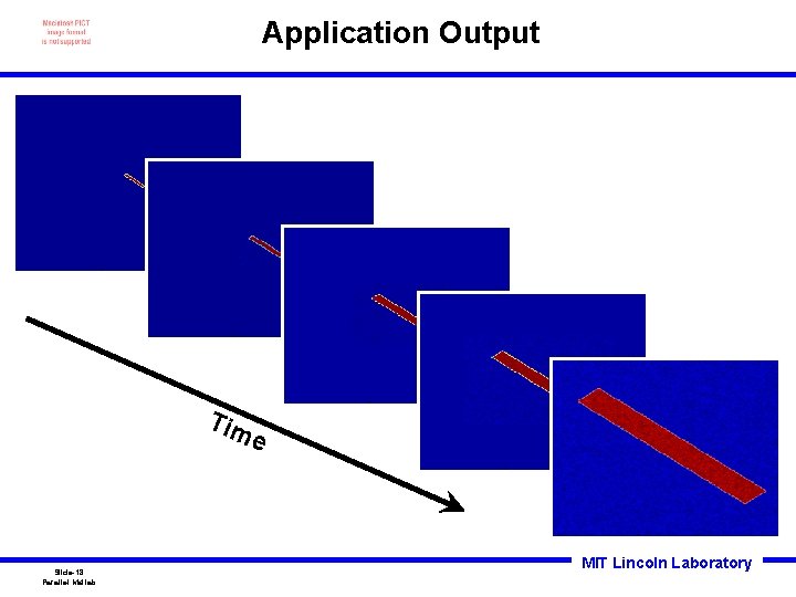 Application Output Tim e Slide-18 Parallel Matlab MIT Lincoln Laboratory 