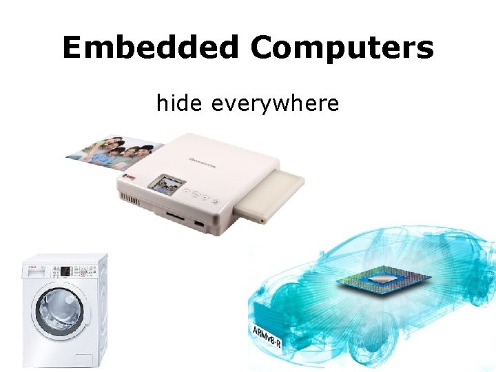 Embedded Computers hide everywhere Embedded Computers hide everywhere