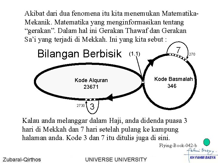 Akibat dari dua fenomena itu kita menemukan Matematika. Mekanik. Matematika yang menginformasikan tentang “gerakan”.