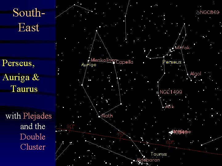 South. East Perseus, Auriga & Taurus with Plejades and the Double Cluster 