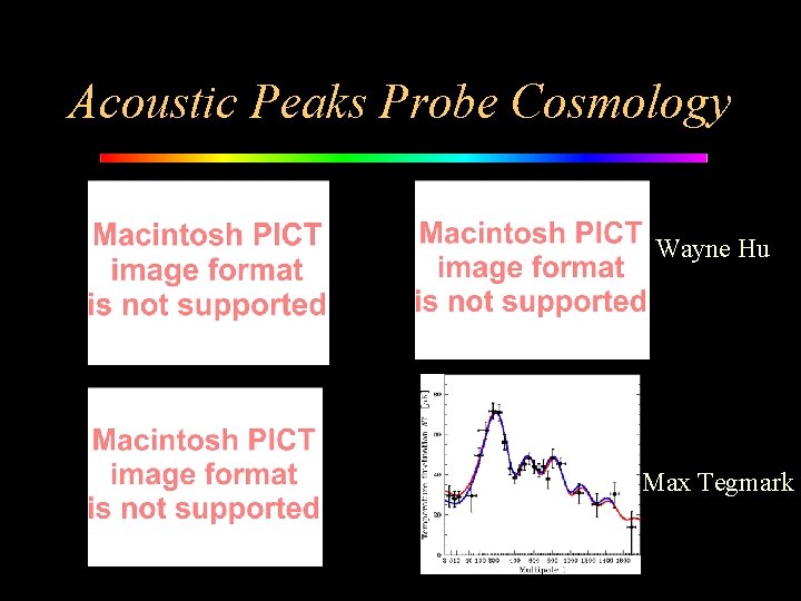 Acoustic Peaks Probe Cosmology Wayne Hu Max Tegmark 