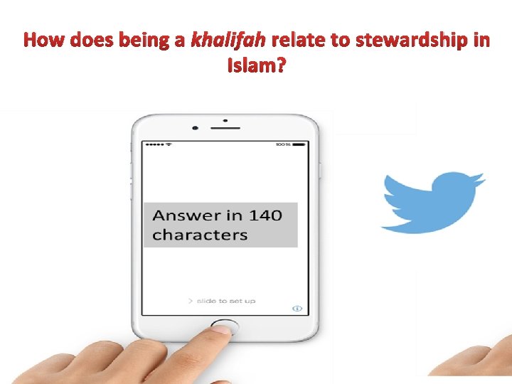 How does being a khalifah relate to stewardship in Islam? 