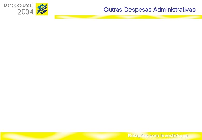 Banco do Brasil 2004 Outras Despesas Administrativas Relações com Investidores 