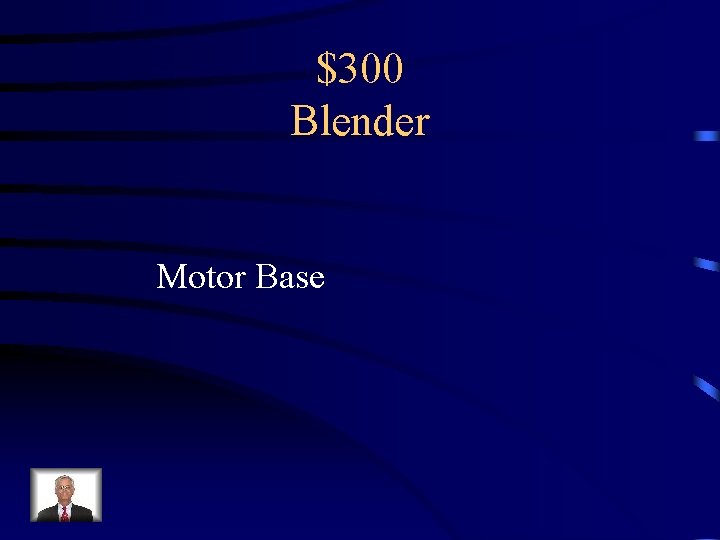 Jeopardy Waffle Iron Blender Careers in Foods Hand