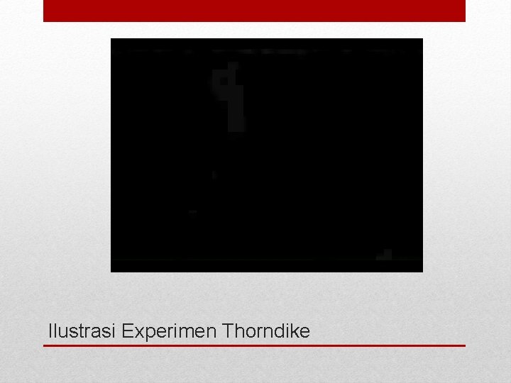 Ilustrasi Experimen Thorndike 
