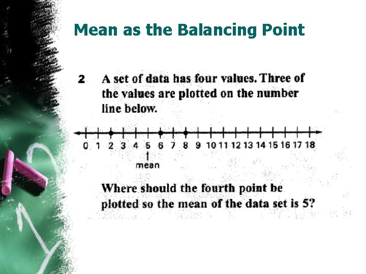 Mean as the Balancing Point 