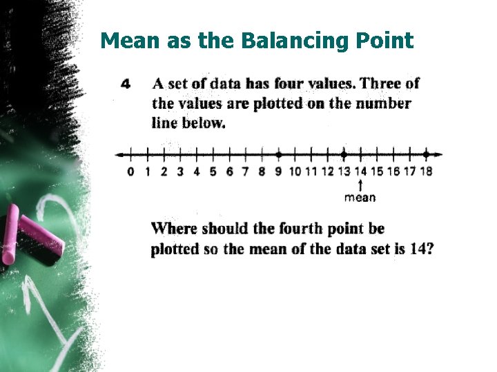 Mean as the Balancing Point 