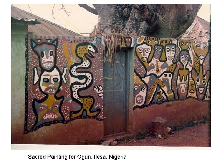 Sacred Painting for Ogun, Ilesa, Nigeria 