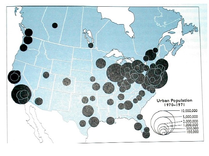 Changes in the geographic extent of the city. 