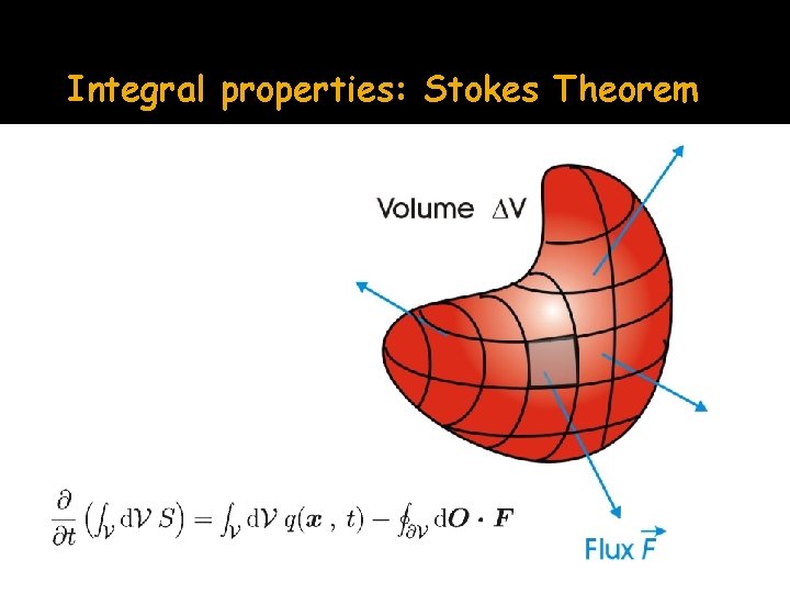 Integral properties: Stokes Theorem 