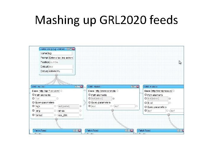 Mashing up GRL 2020 feeds 