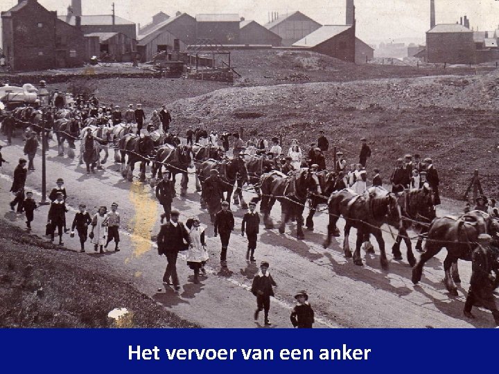 Het vervoer van een anker 