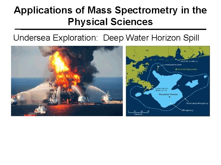 Applications of Mass Spectrometry in the Physical Sciences Undersea Exploration: Deep Water Horizon Spill