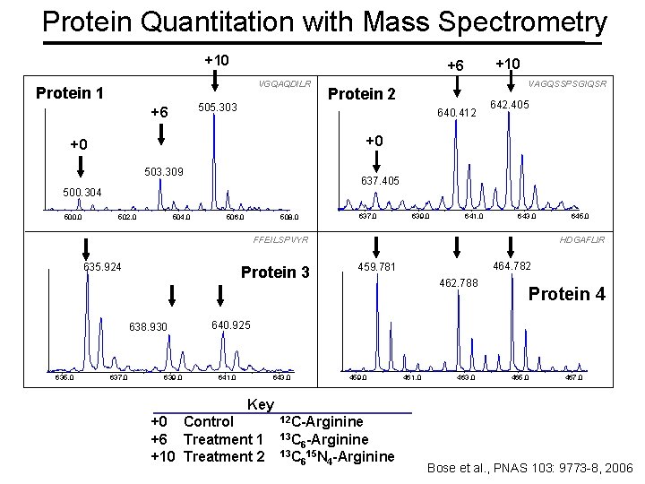 Protein Quantitation with Mass Spectrometry +10 VGQAQDILR Protein 1 505. 303 +6 VAGQSSPSGIQSR Protein
