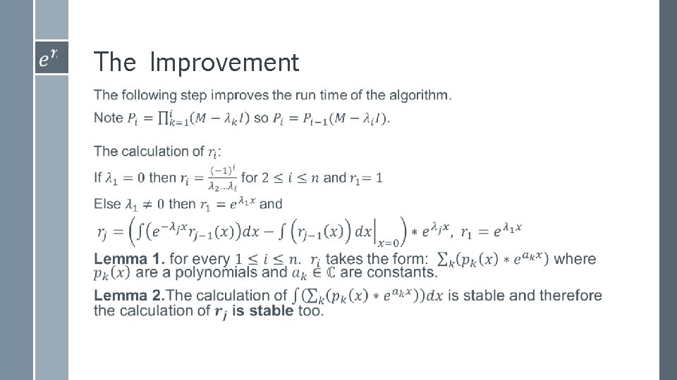 The Improvement › 