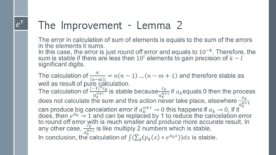 The Improvement - Lemma 2 › 