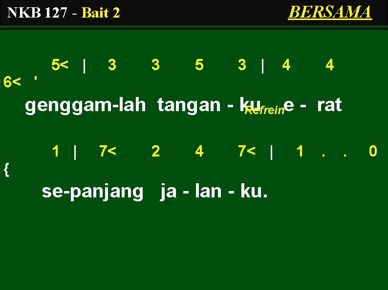 BERSAMA NKB 127 - Bait 2 5< | 3 3 5 3 | 4