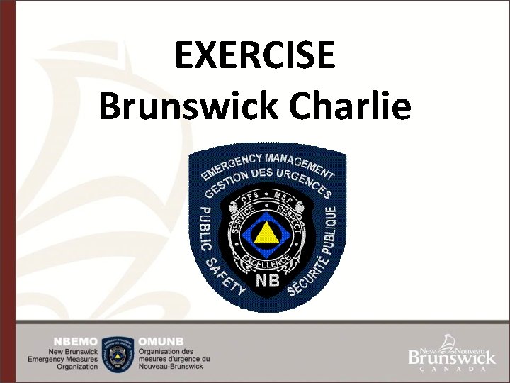 EXERCISE Brunswick Charlie 