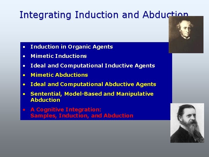 Integrating Induction and Abduction • Induction in Organic Agents • Mimetic Inductions • Ideal
