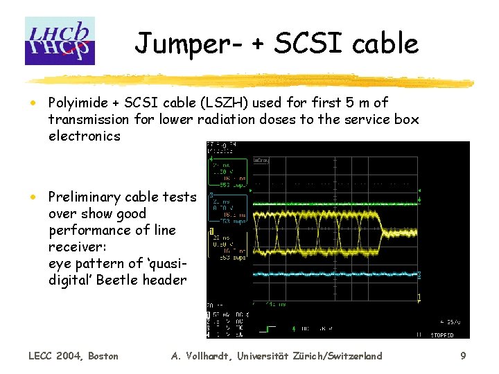 Jumper- + SCSI cable · Polyimide + SCSI cable (LSZH) used for first 5