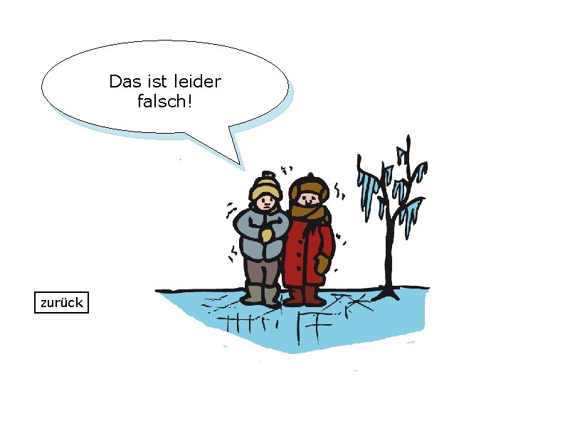 Das ist leider falsch! zurück 