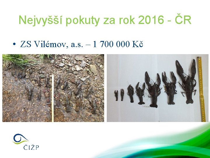 Nejvyšší pokuty za rok 2016 - ČR • ZS Vilémov, a. s. – 1