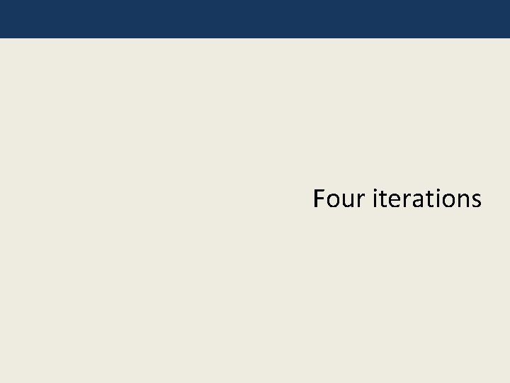 Four iterations 