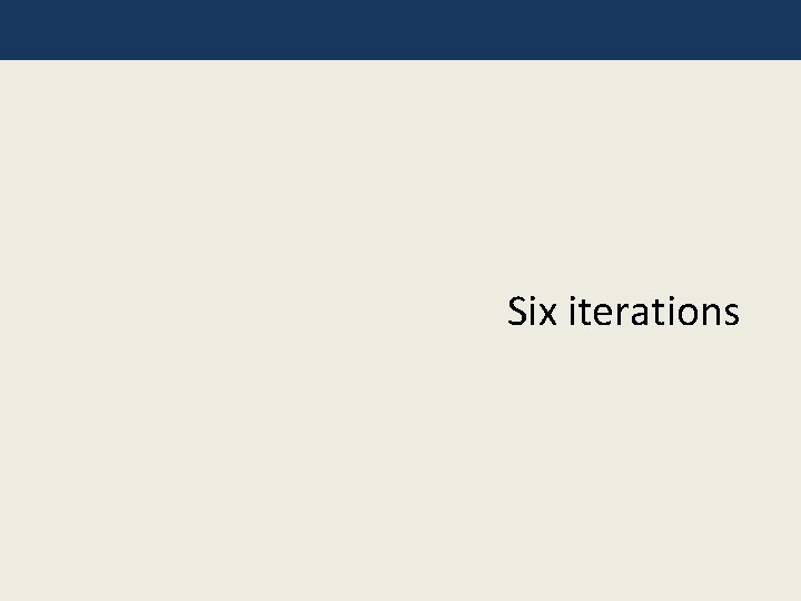 Six iterations 