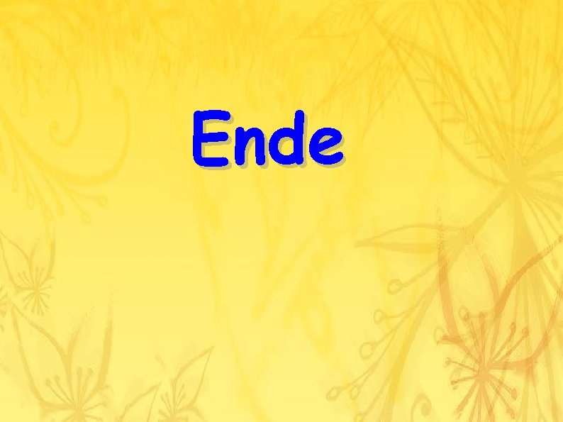Ende 