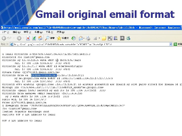 Gmail original email format 