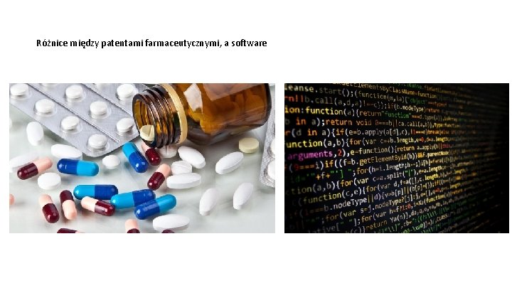 Różnice między patentami farmaceutycznymi, a software 