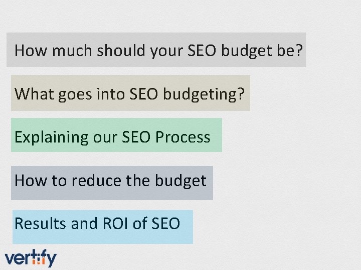 How much should your SEO budget be? What goes into SEO budgeting? Explaining our