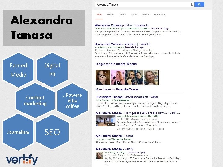 Alexandra Tanasa Earned Digital Media PR Content marketing Journalism SEO . . Powere d