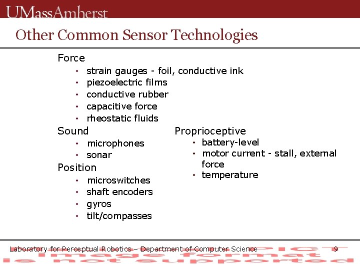 Other Common Sensor Technologies Force • • • strain gauges - foil, conductive ink