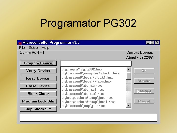 Programator PG 302 