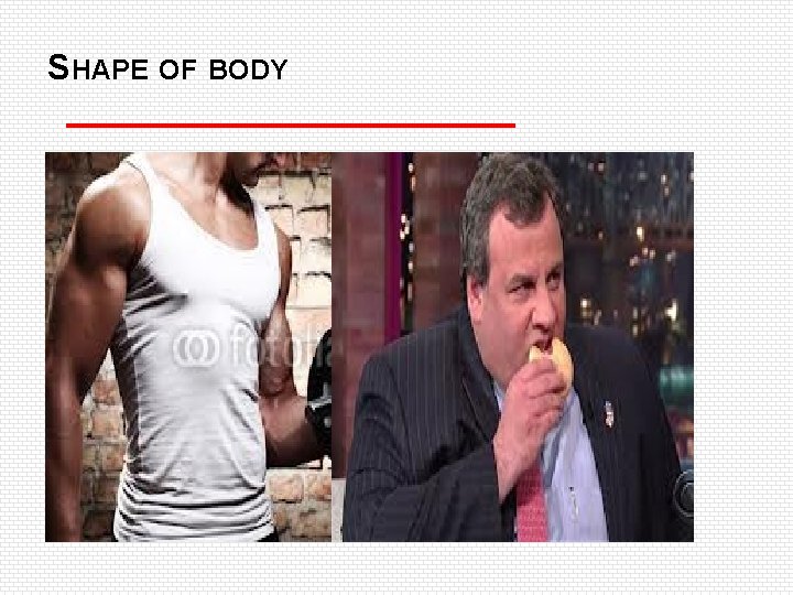 SHAPE OF BODY 