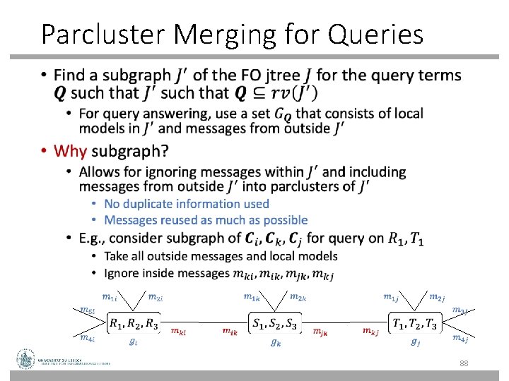 Parcluster Merging for Queries • 88 